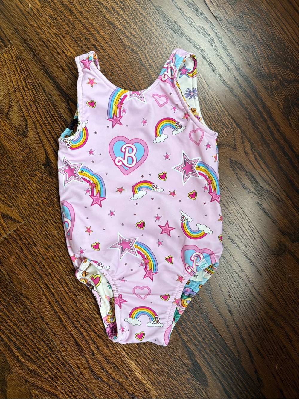Posh peanut Barbie reversible One-Piece Swimsuit 12-18 month